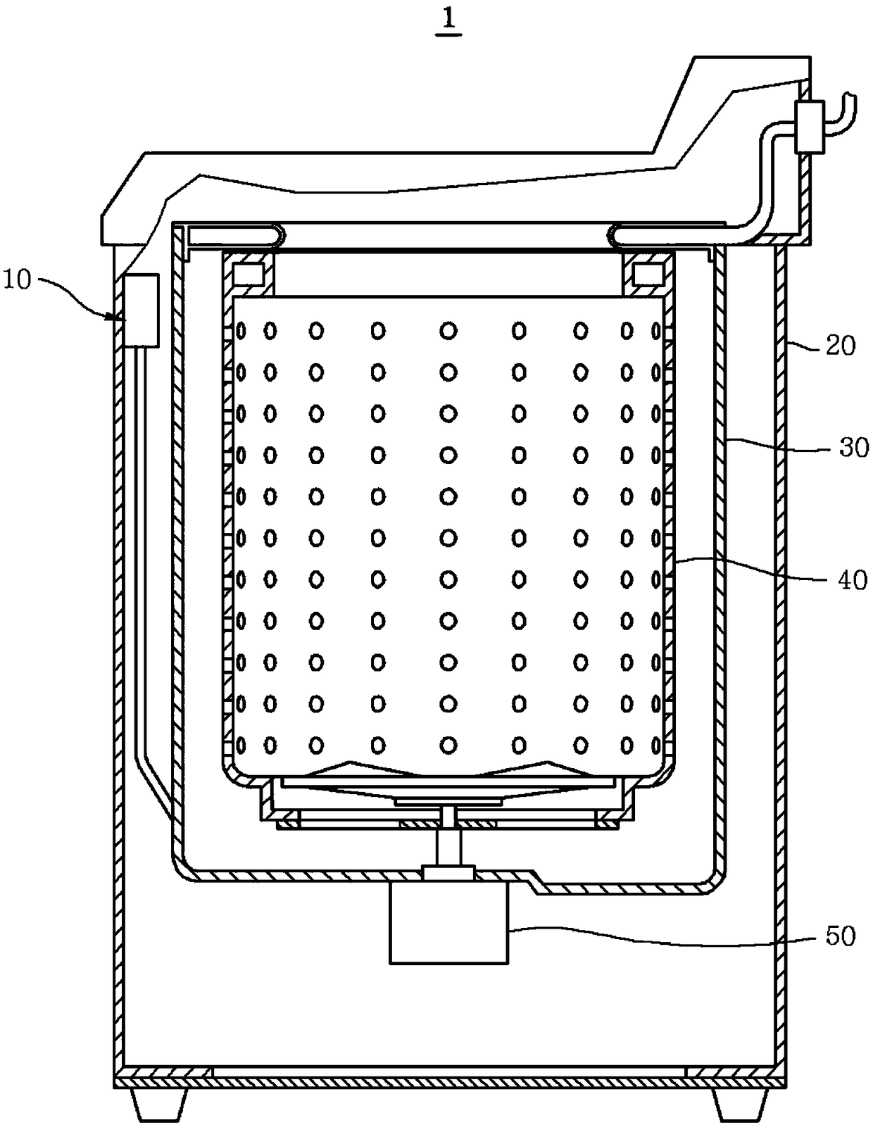 Washing machine and water level/vibration sensor for washing machine