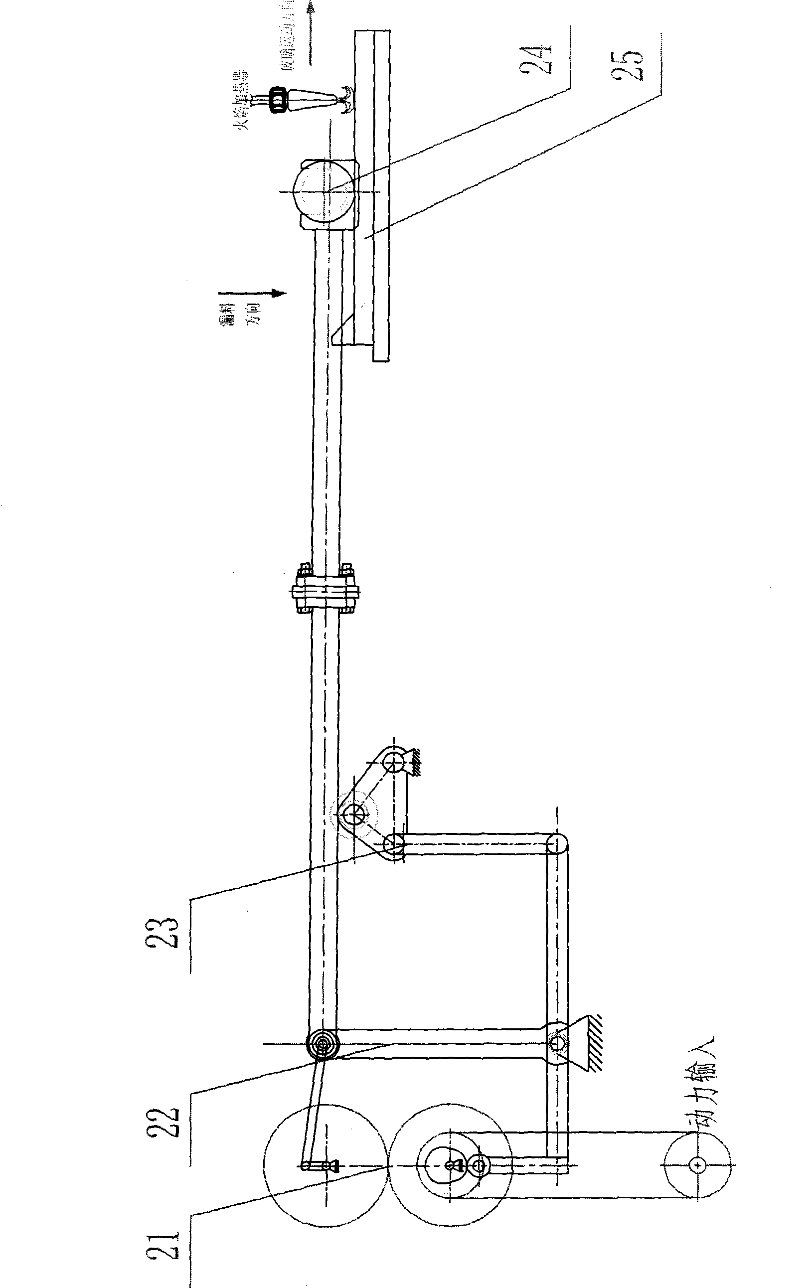 Optical glass strip rolling and moulding device