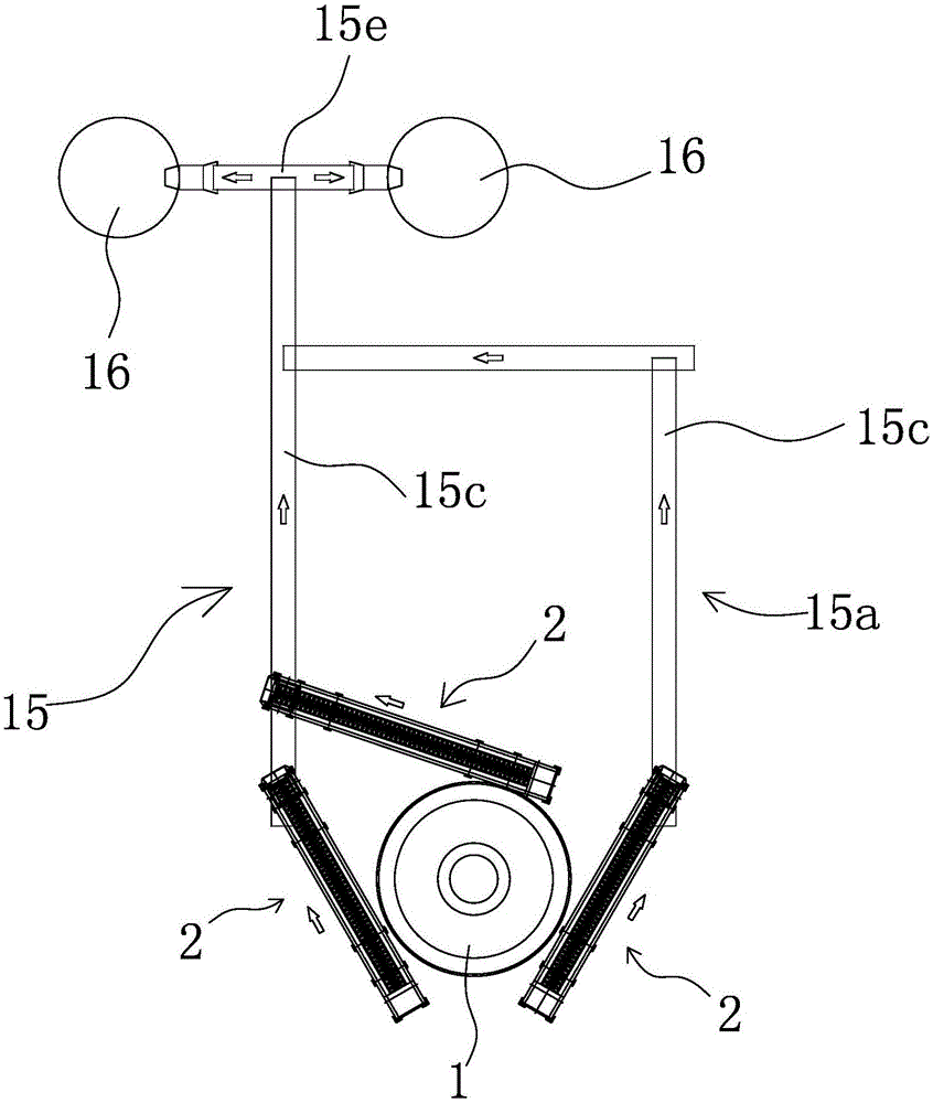 Continuous calcium carbide furnace discharging collecting and unloading system