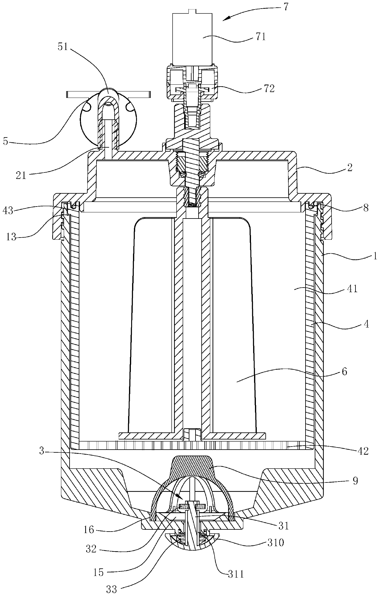 Coffee brewing mechanism and method for making coffee by using mechanism
