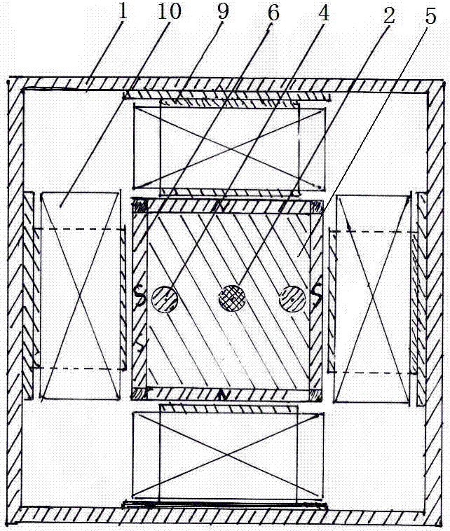 Opposed permanent magnet electromagnetic air pump