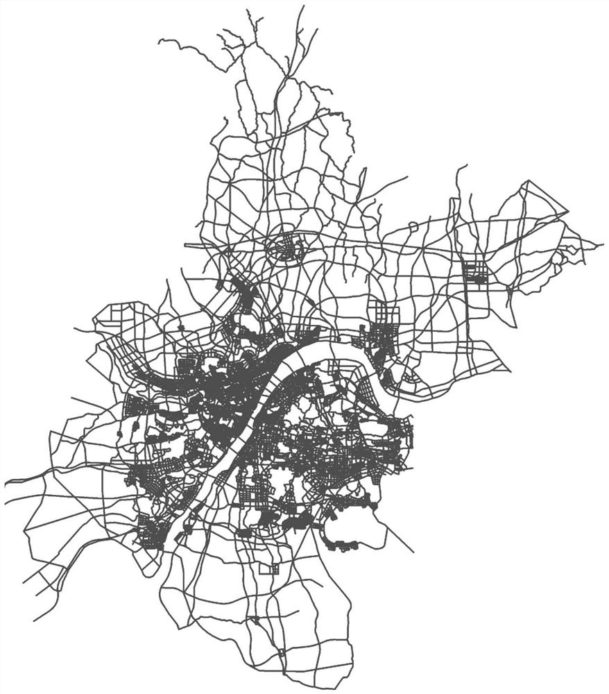 Road network and public transport network matching method and system