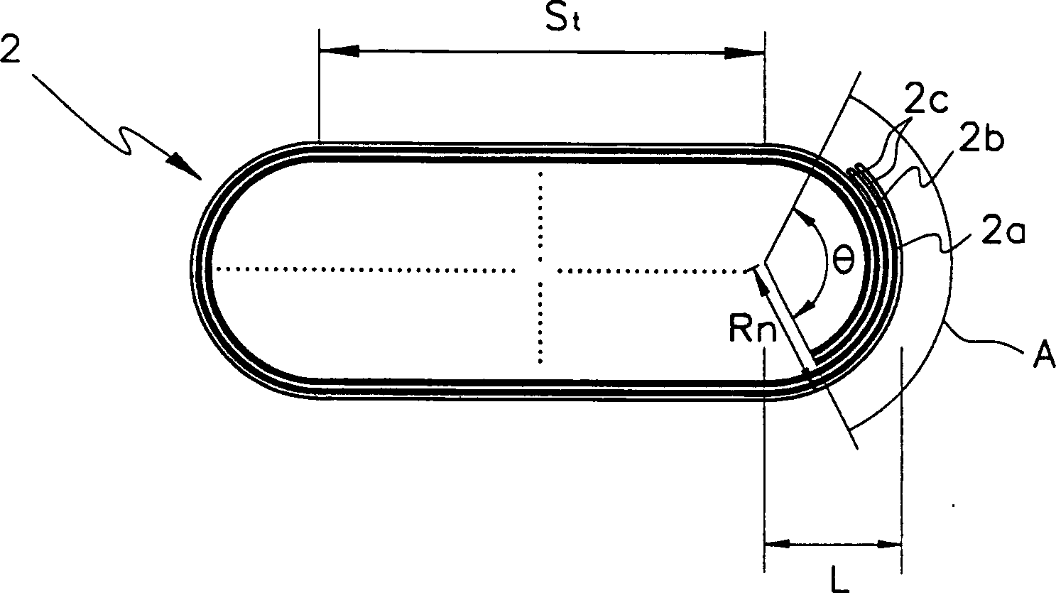 Battery of compensating anode-cathode capacity ratio