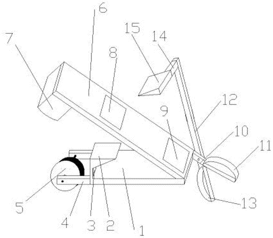 Car door frame sealing strip installing and fixing device