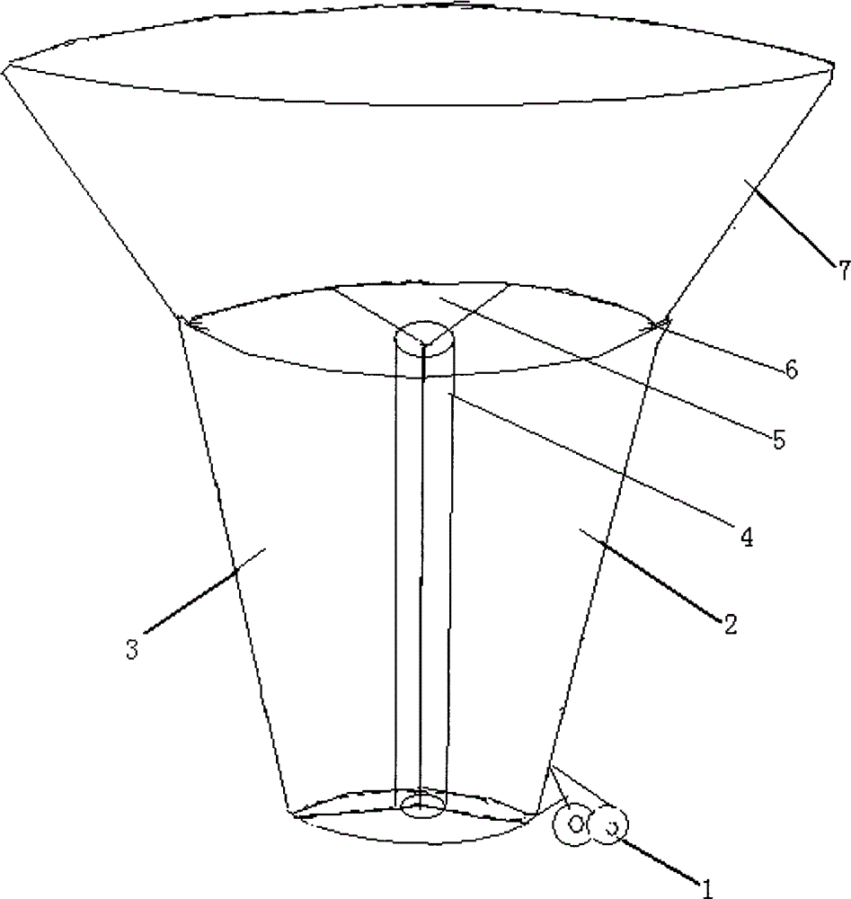 Funnel type detachable classification trash can