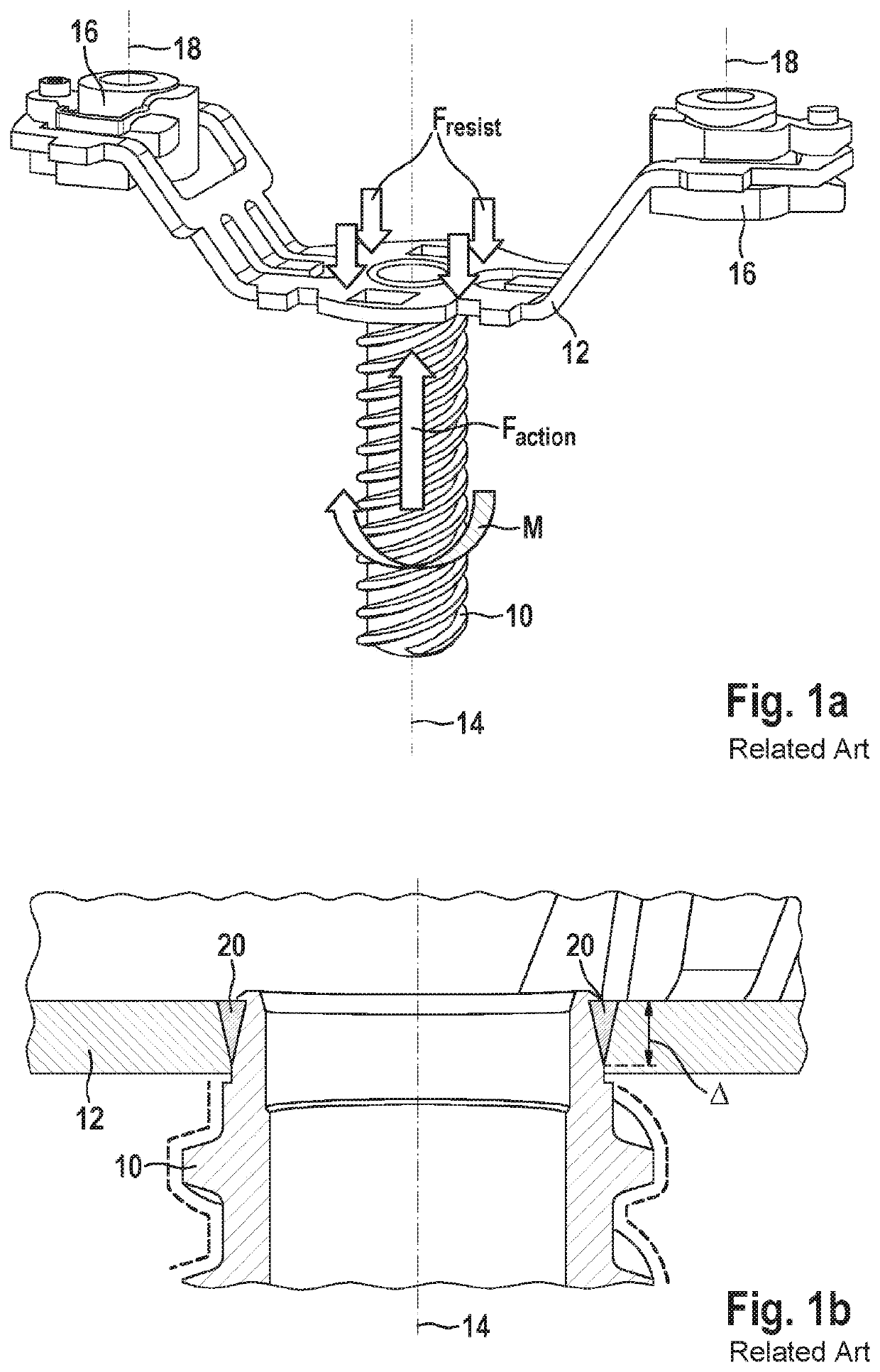 Supported spindle and manufacturing method for a supported spindle