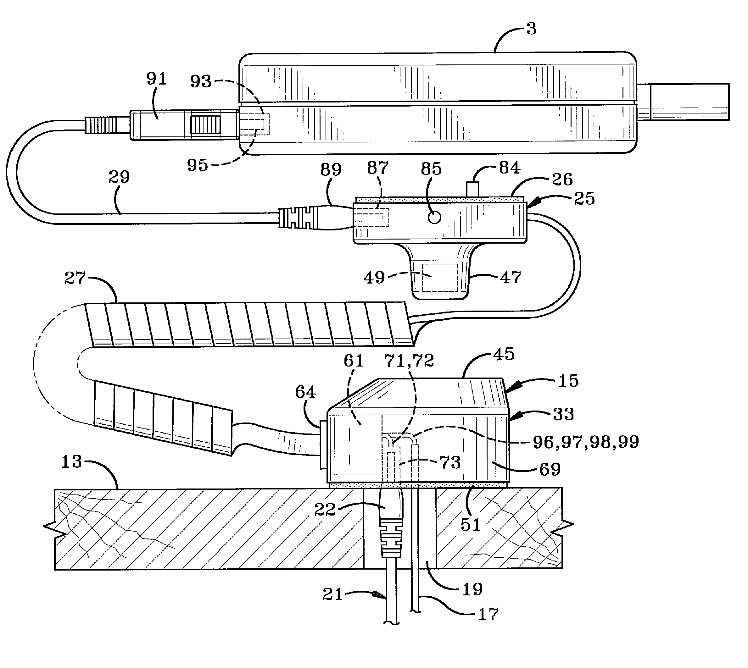 Security display with central control system