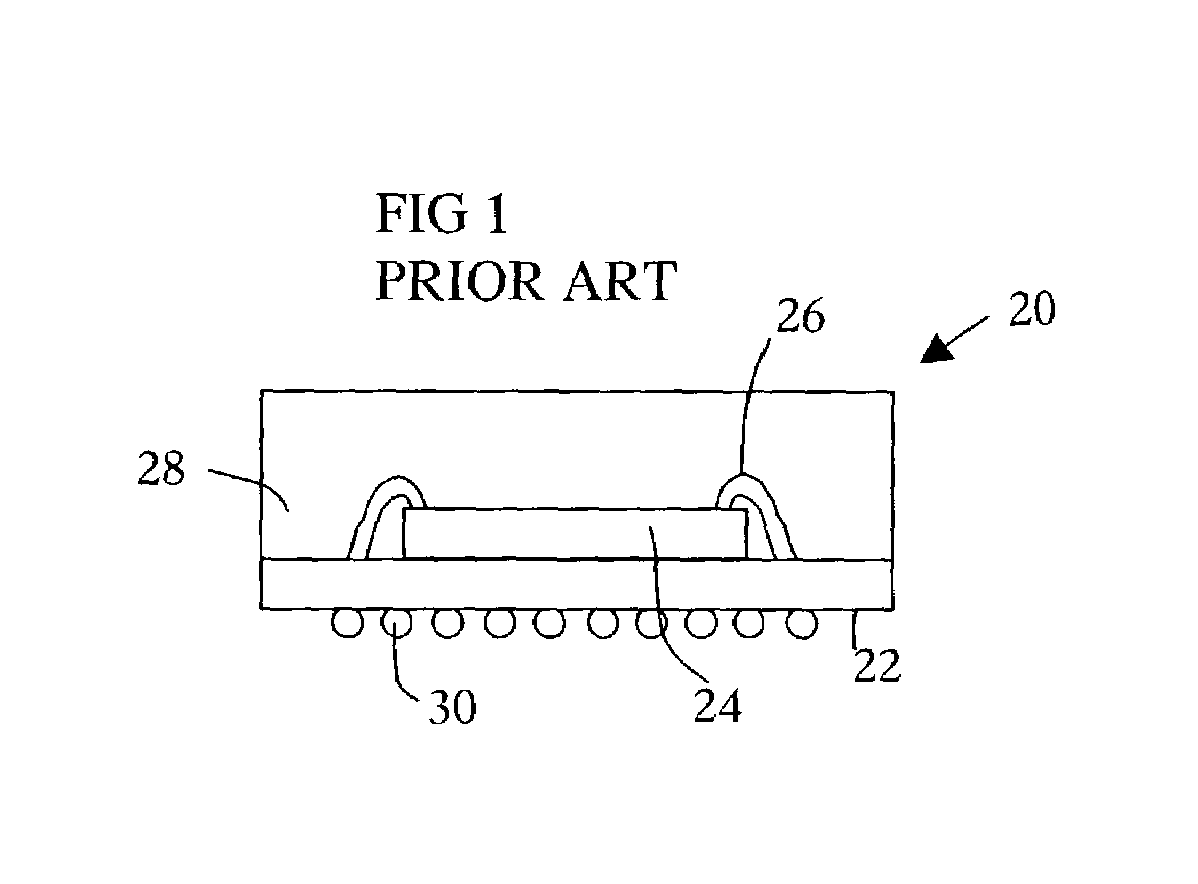 Process for manufacturing ball grid array package