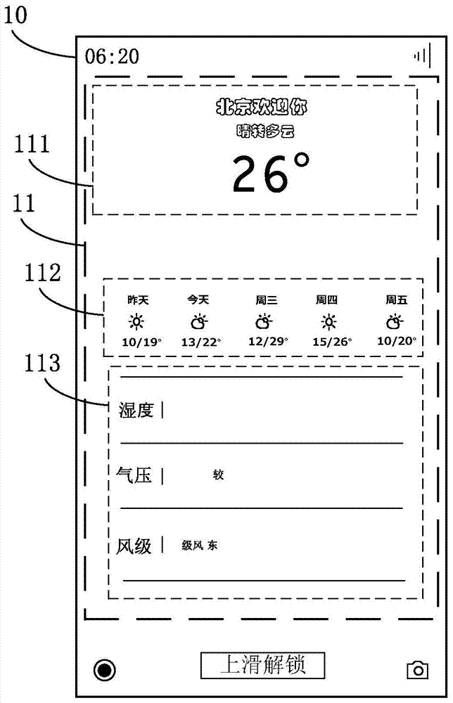 Method and device for displaying information on lock screen interface