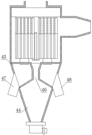 Classified cyclone dust collection device with multi-stage vortex tube combination and its implementation method