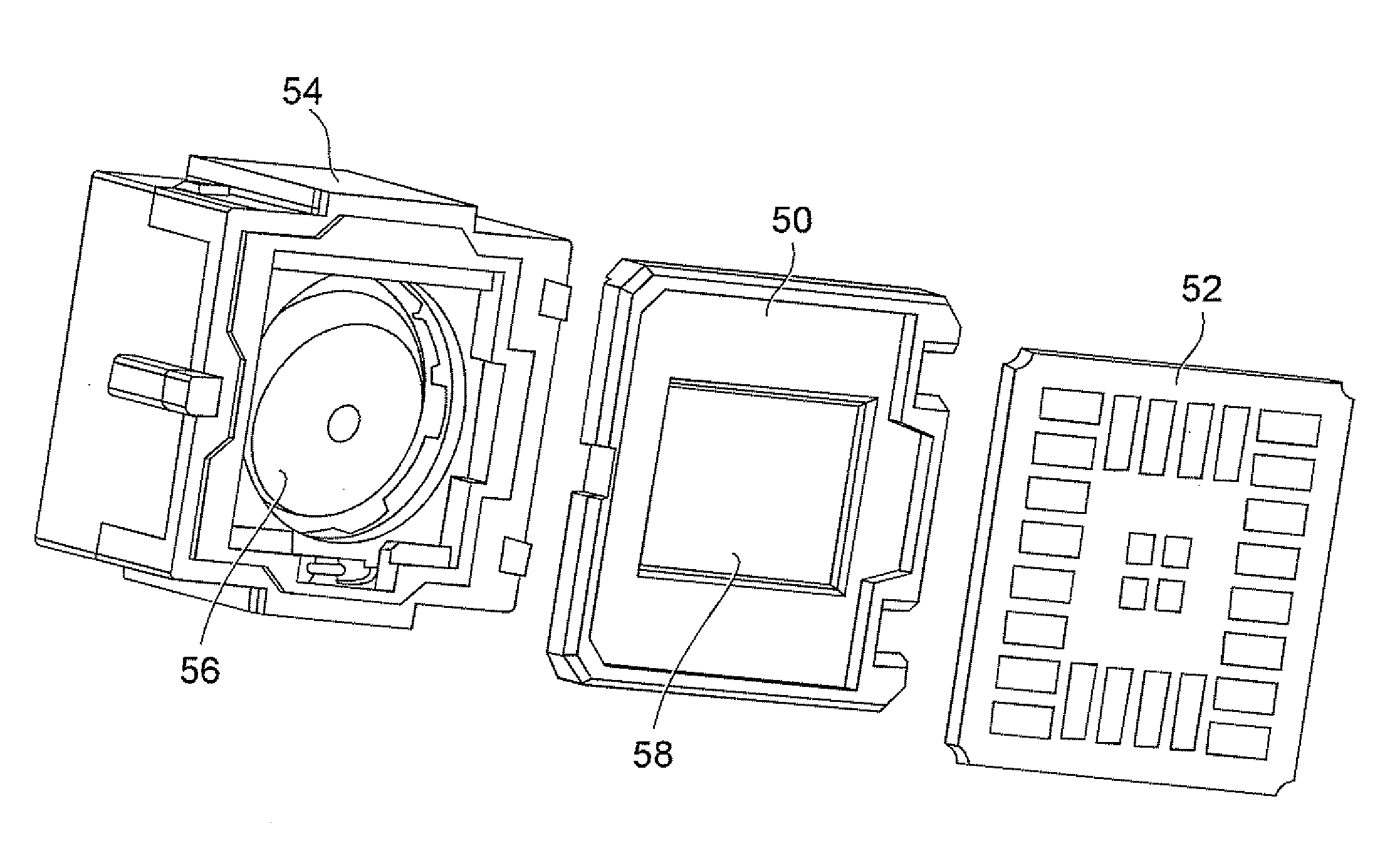 Electromagnetic shielding for camera modules