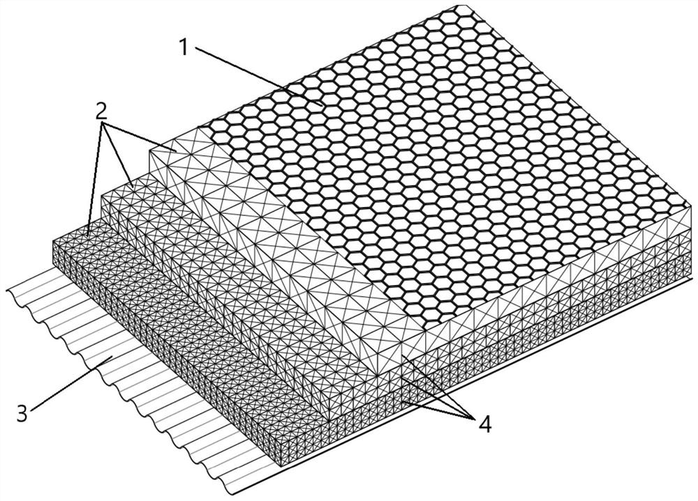 Bionic rainwater silencing device and application thereof