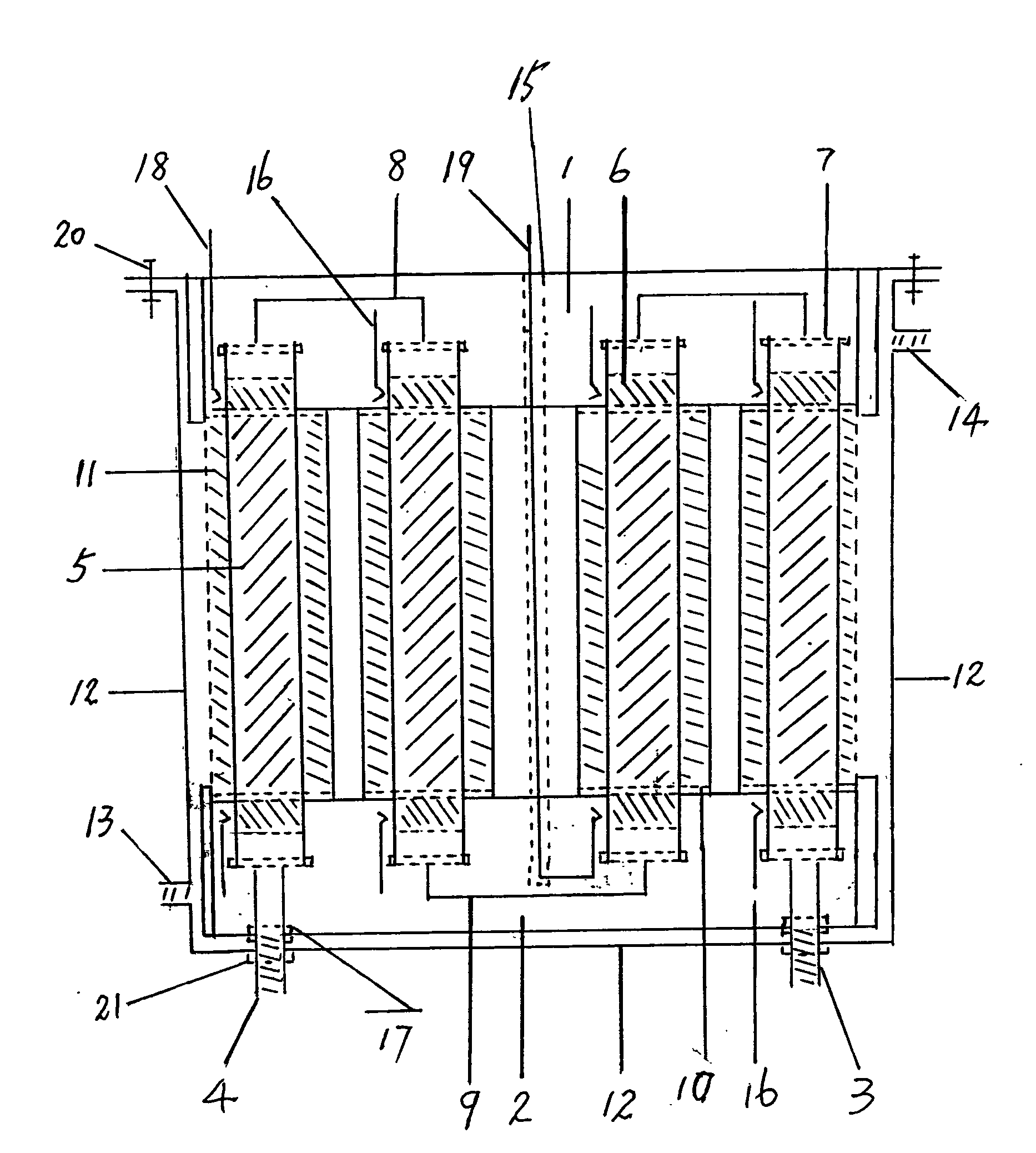 Bidirectional heat exchange electric shower with nonmetal electrothermal film heating pipes