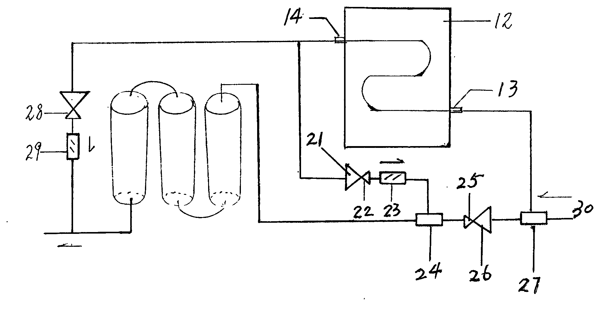 Bidirectional heat exchange electric shower with nonmetal electrothermal film heating pipes