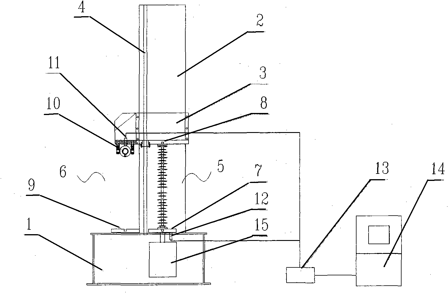 Insulator bending-torsion testing machine