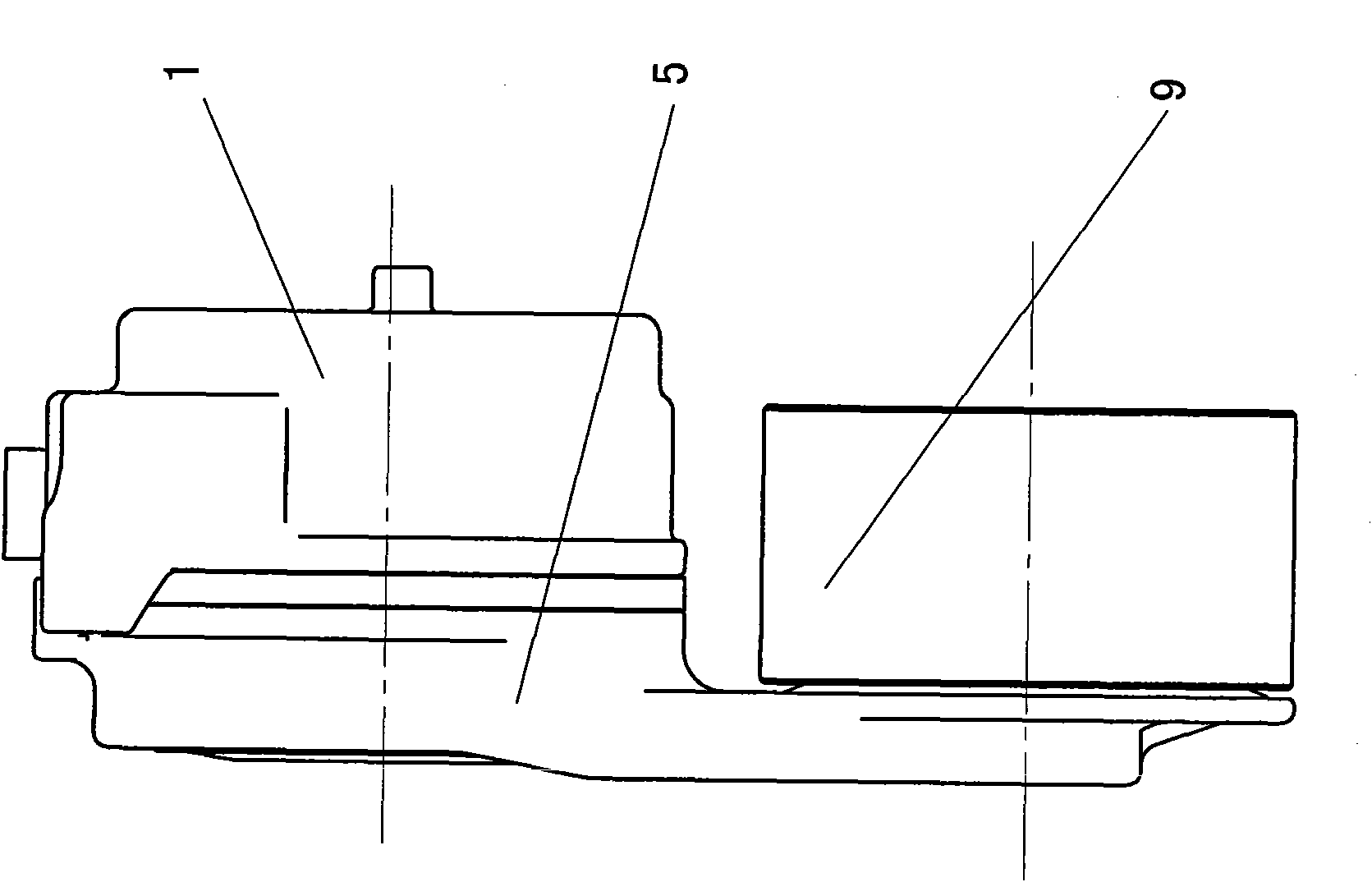 Belt tensioning device of vehicle engine