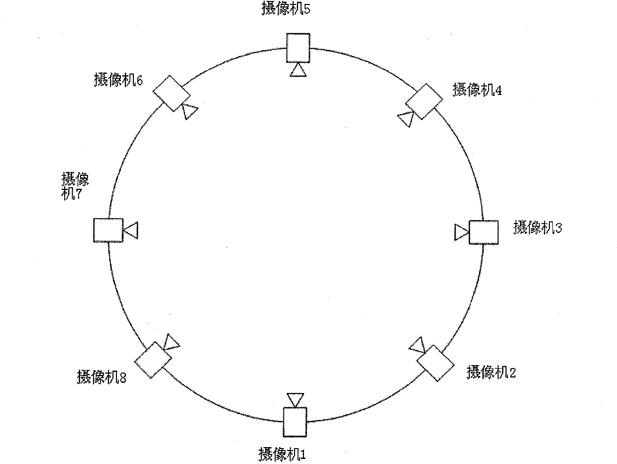 Camera array calibration method based on matrix decomposition