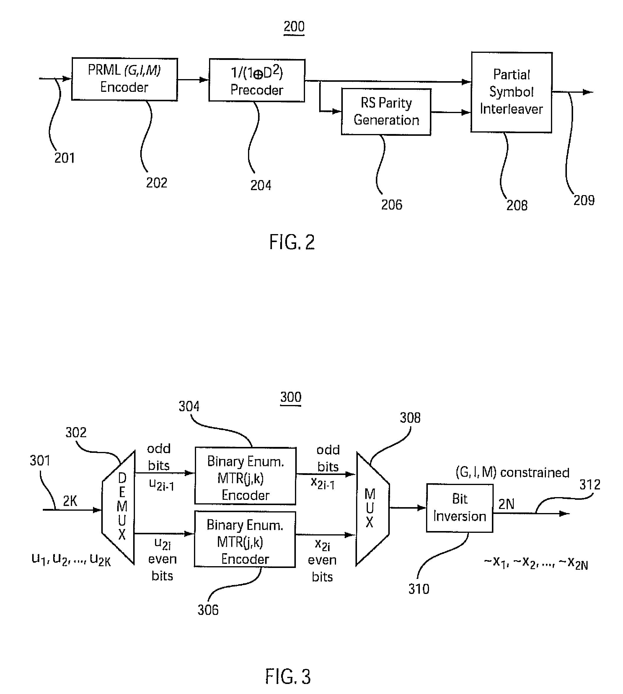 Systems and methods for enumerative encoding and decoding of maximum-transition-run codes and PRML (G,I,M) codes