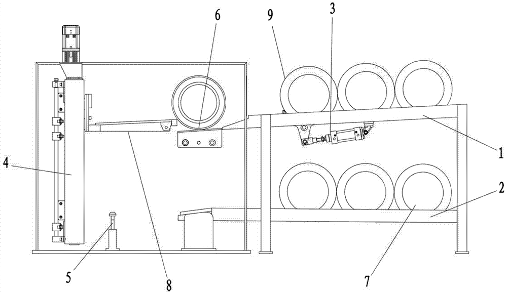 Automatic disc replacing device for wiredrawing machine