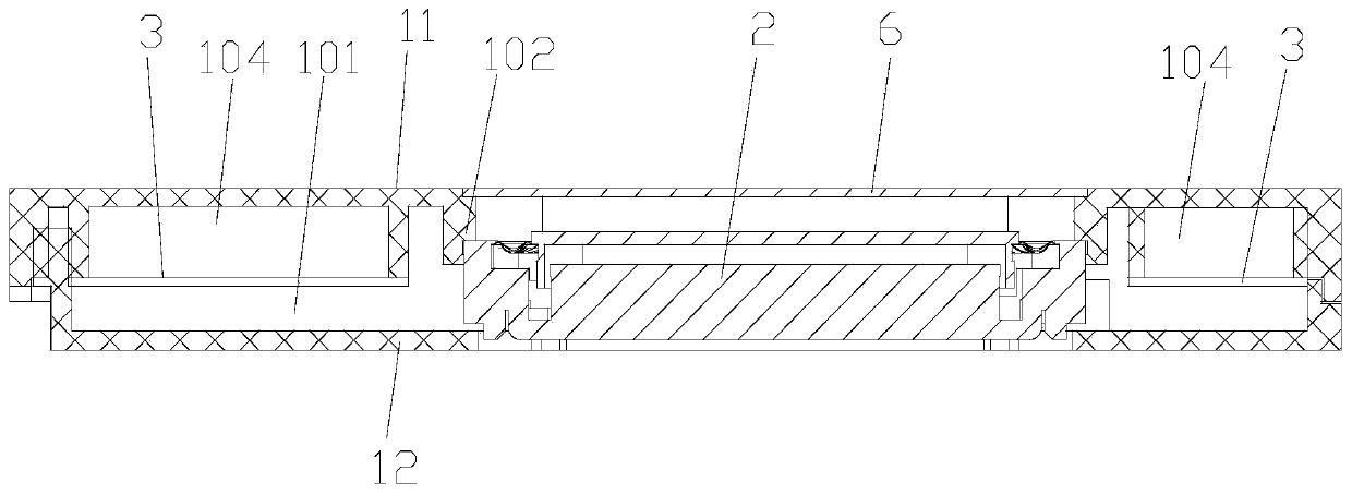 Miniature loudspeaker box with ultra-thin and ultra-low frequency structure