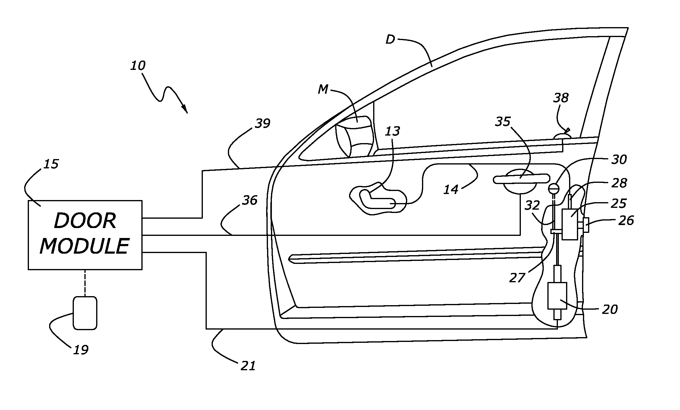 Passive entry system for automotive vehicle doors