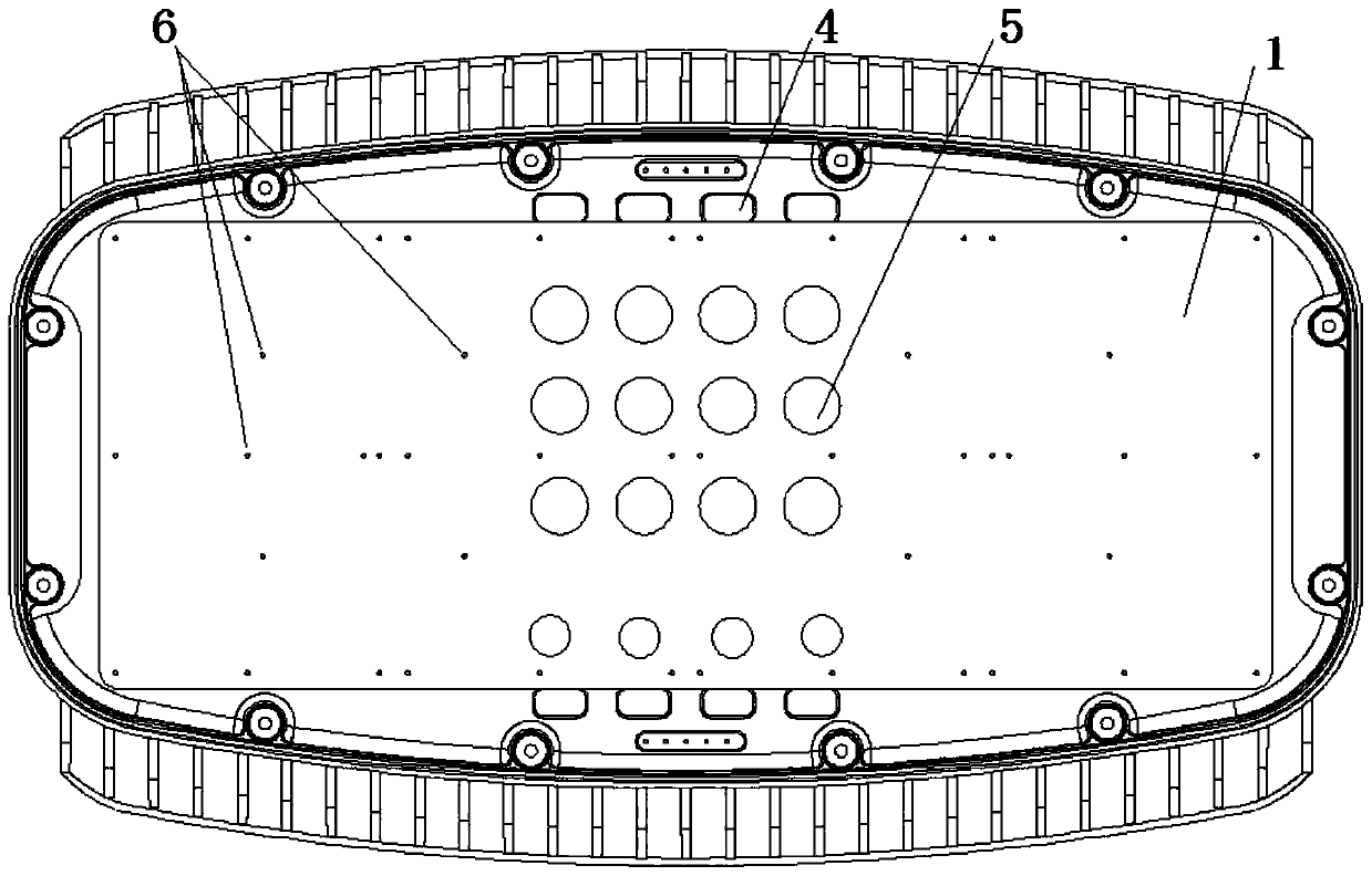 Quickly maintain the wiring structure of the power supply compartment of the led lamp