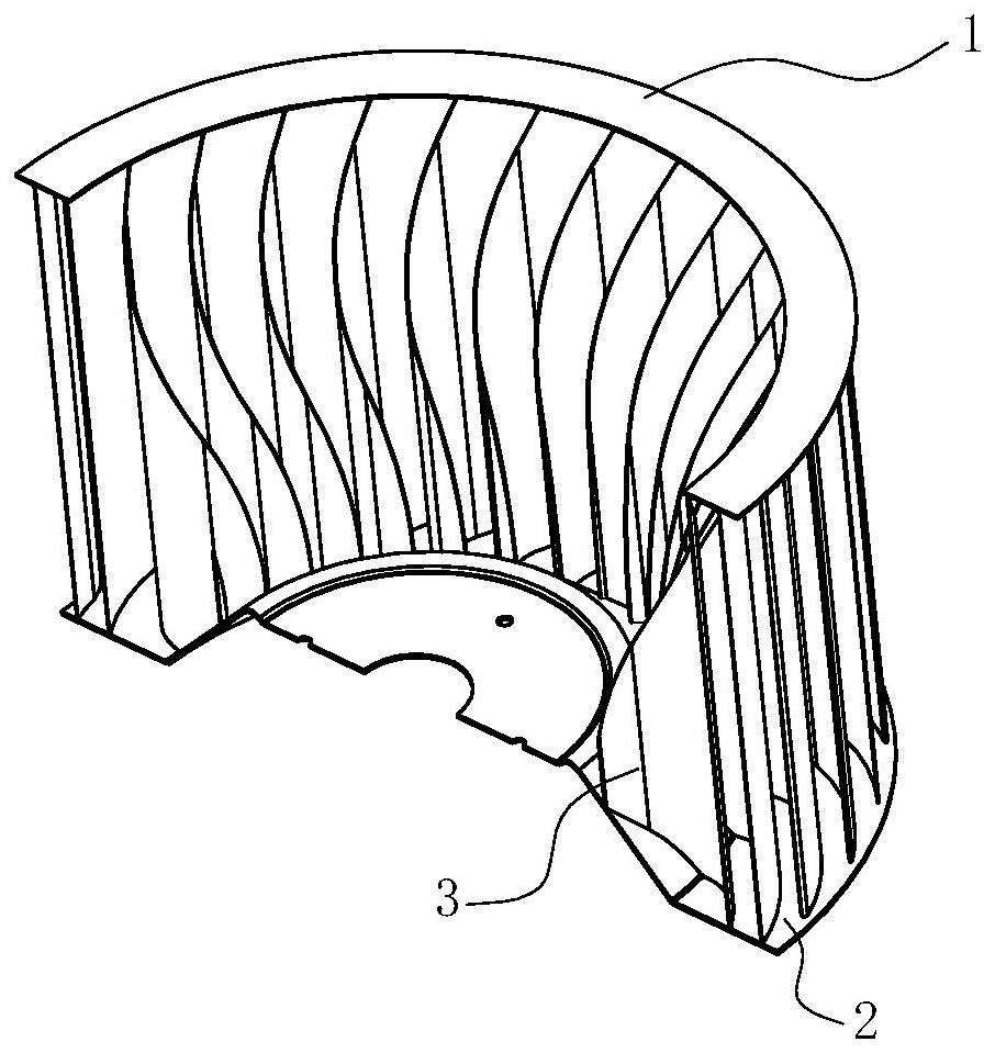 An impeller for a forward centrifugal fan