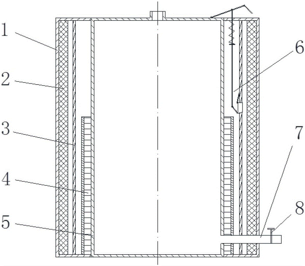 An adsorption refrigeration container