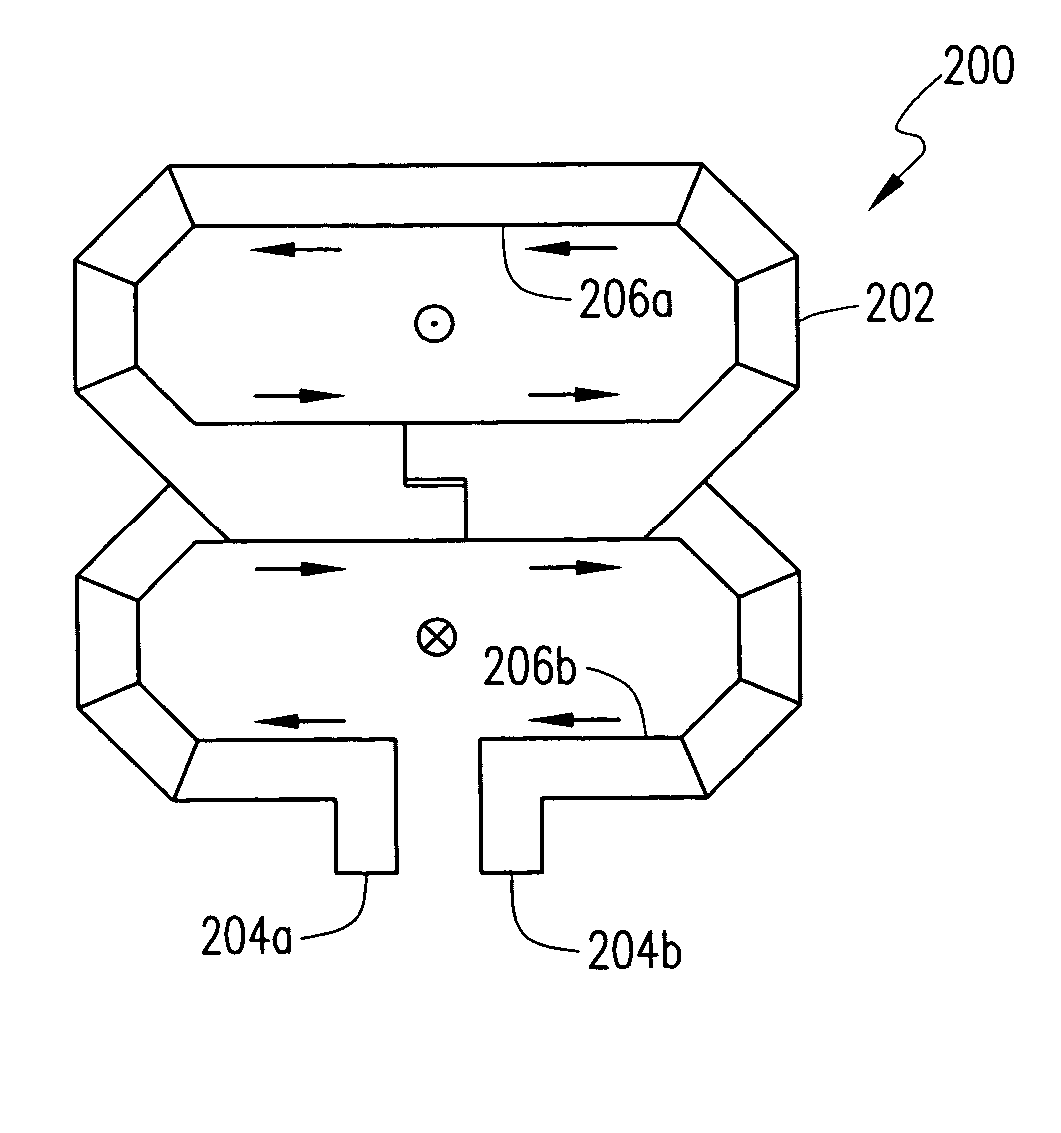 Method of and inductor layout for reduced VCO coupling