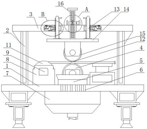 Wringing machine with flow guide mechanism