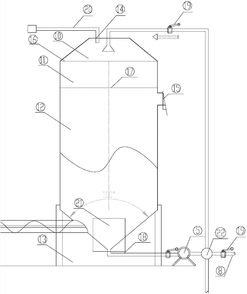 High-solid anaerobic reaction device and method for organic garbage