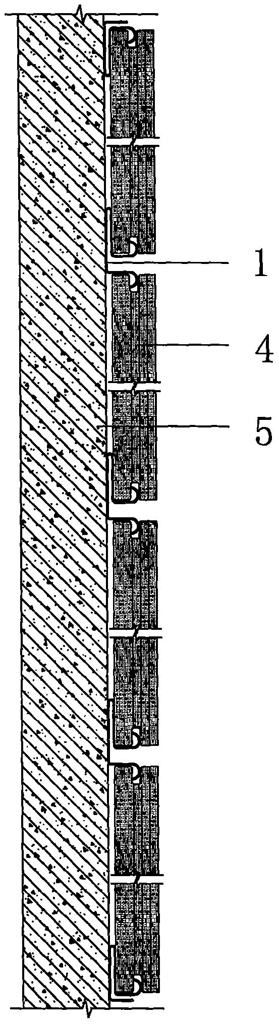 Transverse integral component for assembled integrated wall-tile system and assembling method thereof