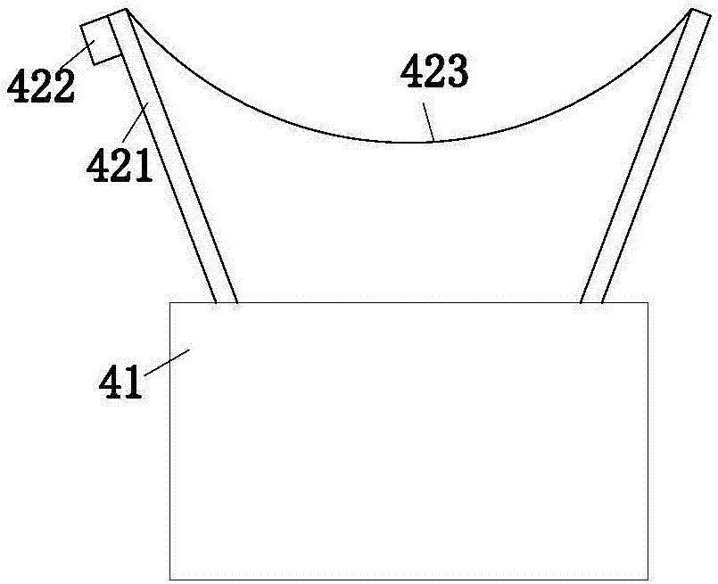 Defecation device for patient with injured leg in orthopedics department