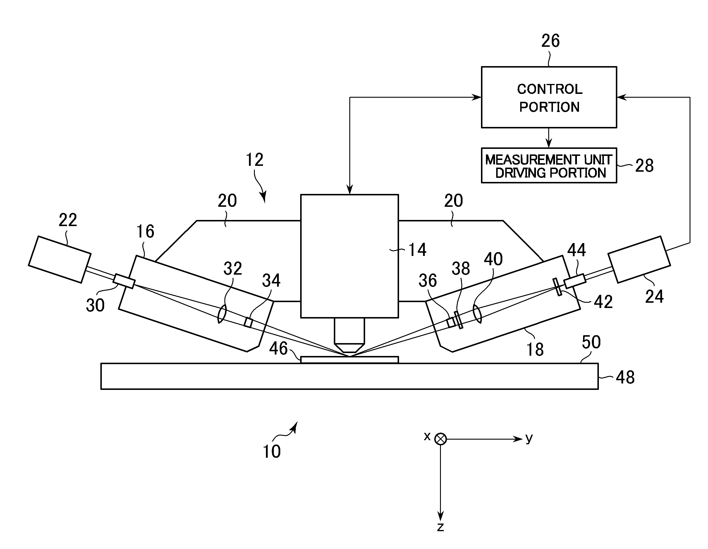 Film thickness measurement device and method