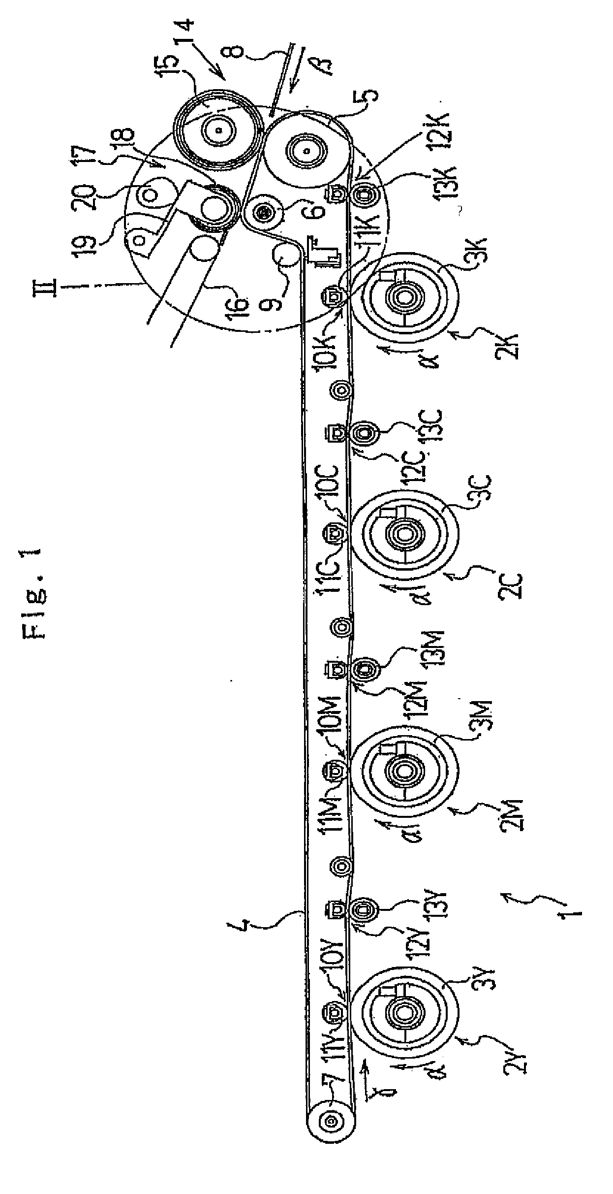 Transfer Material Separating Device, Transfer Device and Image Forming Apparatus