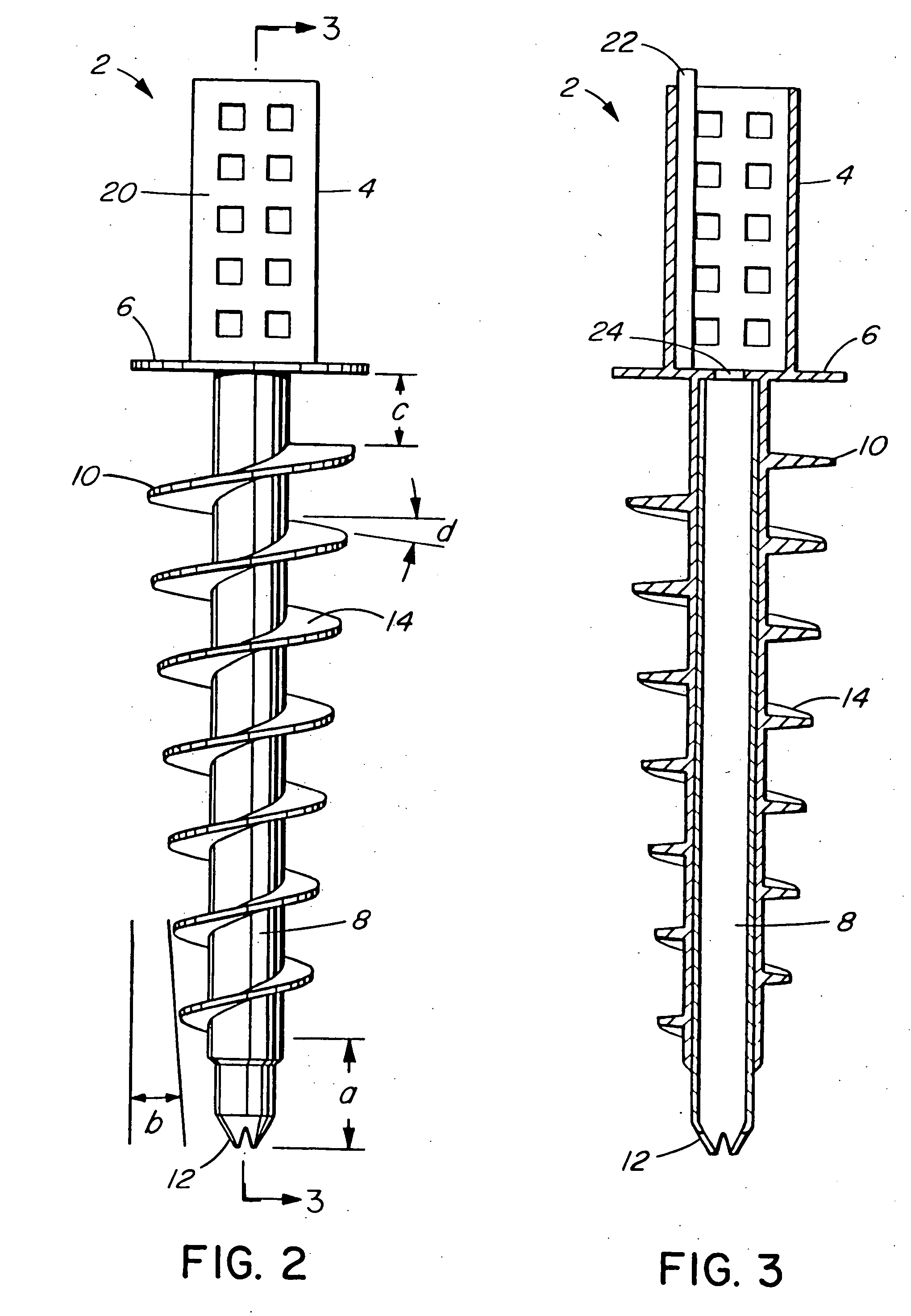 Helical ground anchor and method of its use