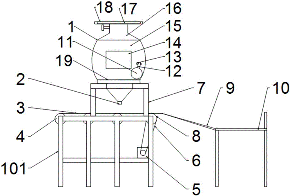 Microparticle anti-blocking type filling machine