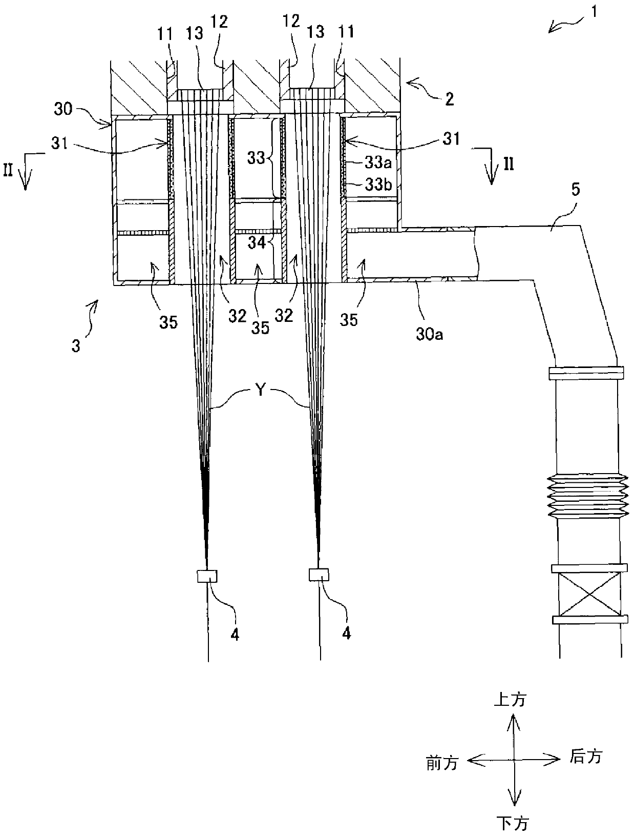 Wire cooling device