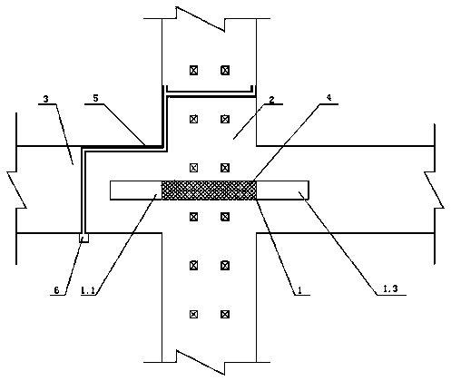 Cross solid structure of coal mine underground roadway