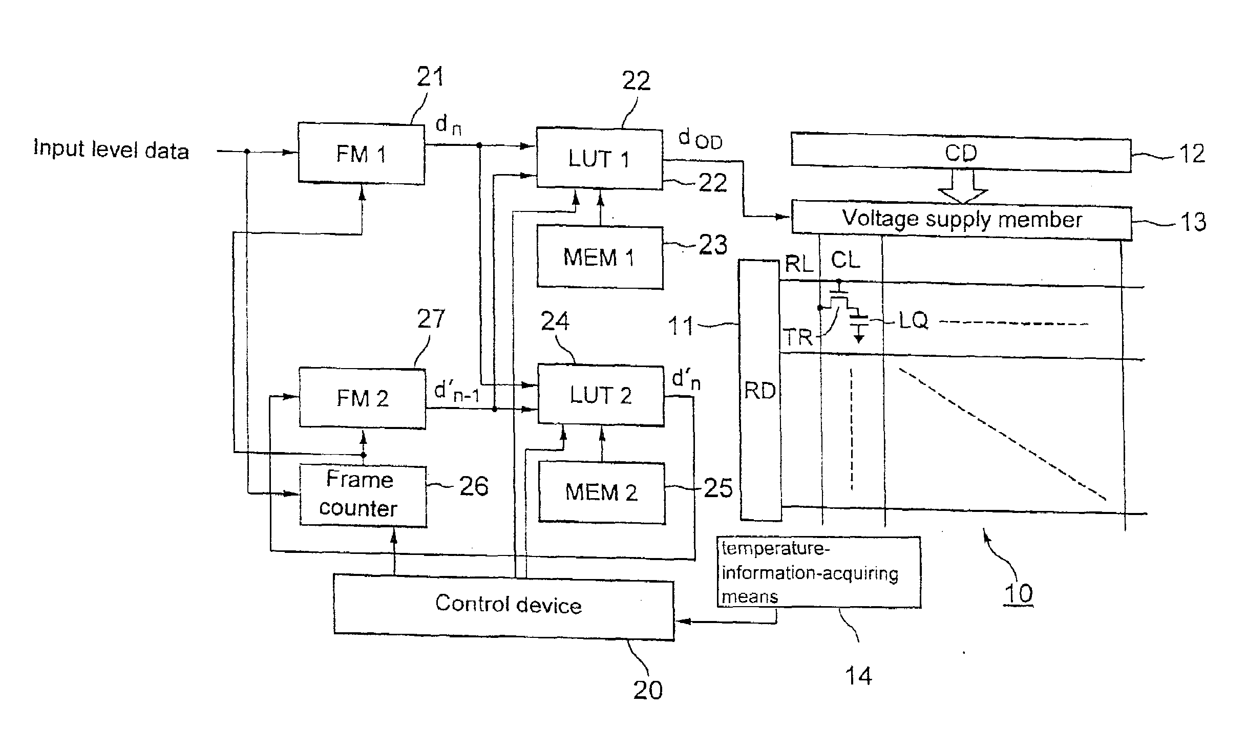 LCD and overdrive method of the same