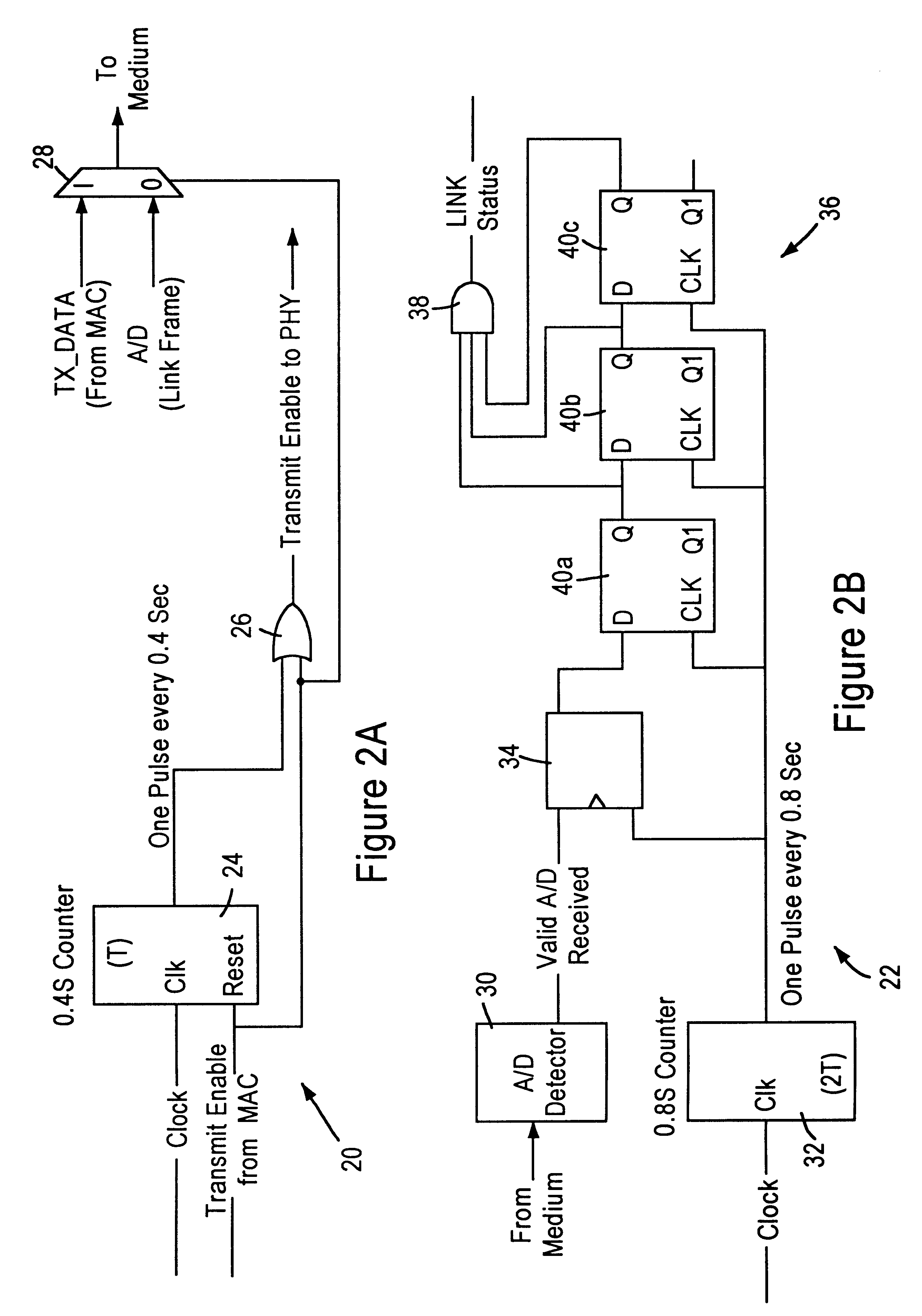 Apparatus and method of determining a link status between network stations connected to a telephone line medium