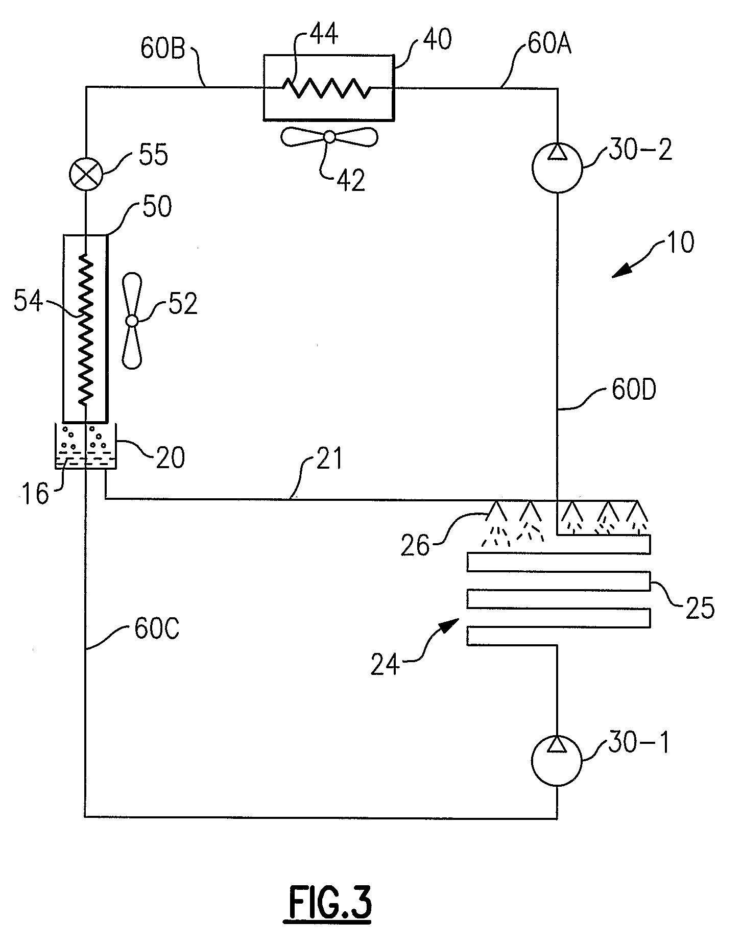 Vapor Compression System With Condensate Intercooling Between Compression Stages