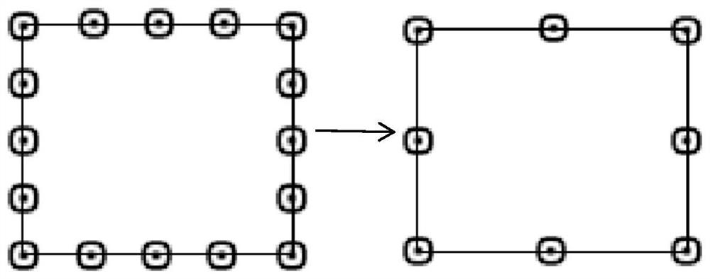 Template image edge point optimization method