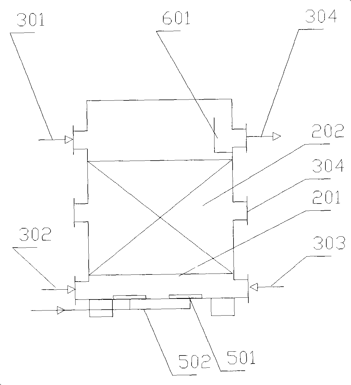 Bio-contact oxidizing treatment device using standard box