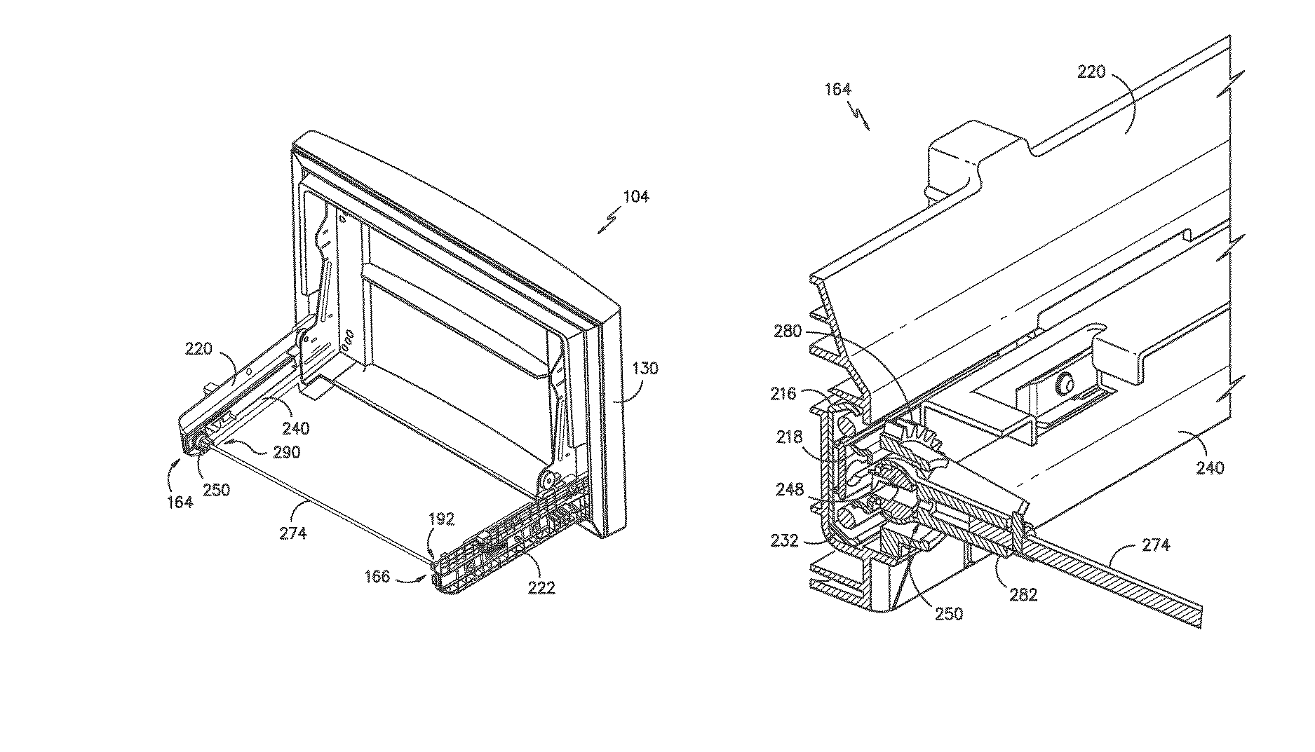 Ball joint pinion for a drawer slide assembly