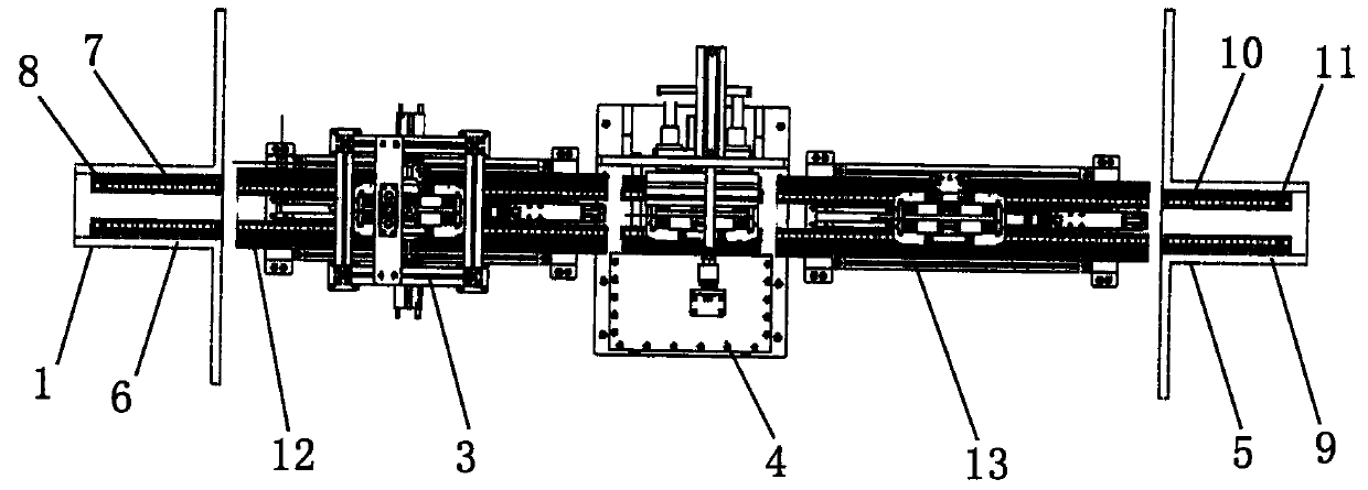 Automatic production line of power flexible packaged lithium battery liquid injection presealing opening