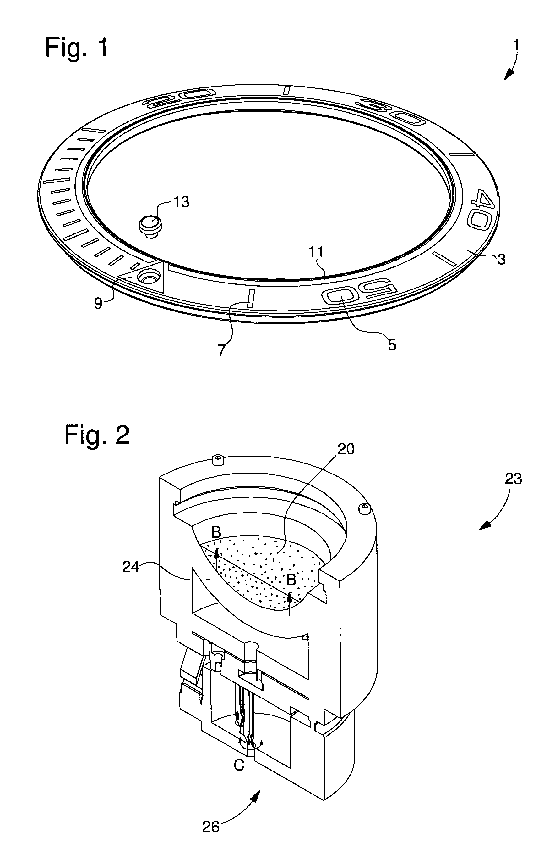 System of finishing a part formed of several materials