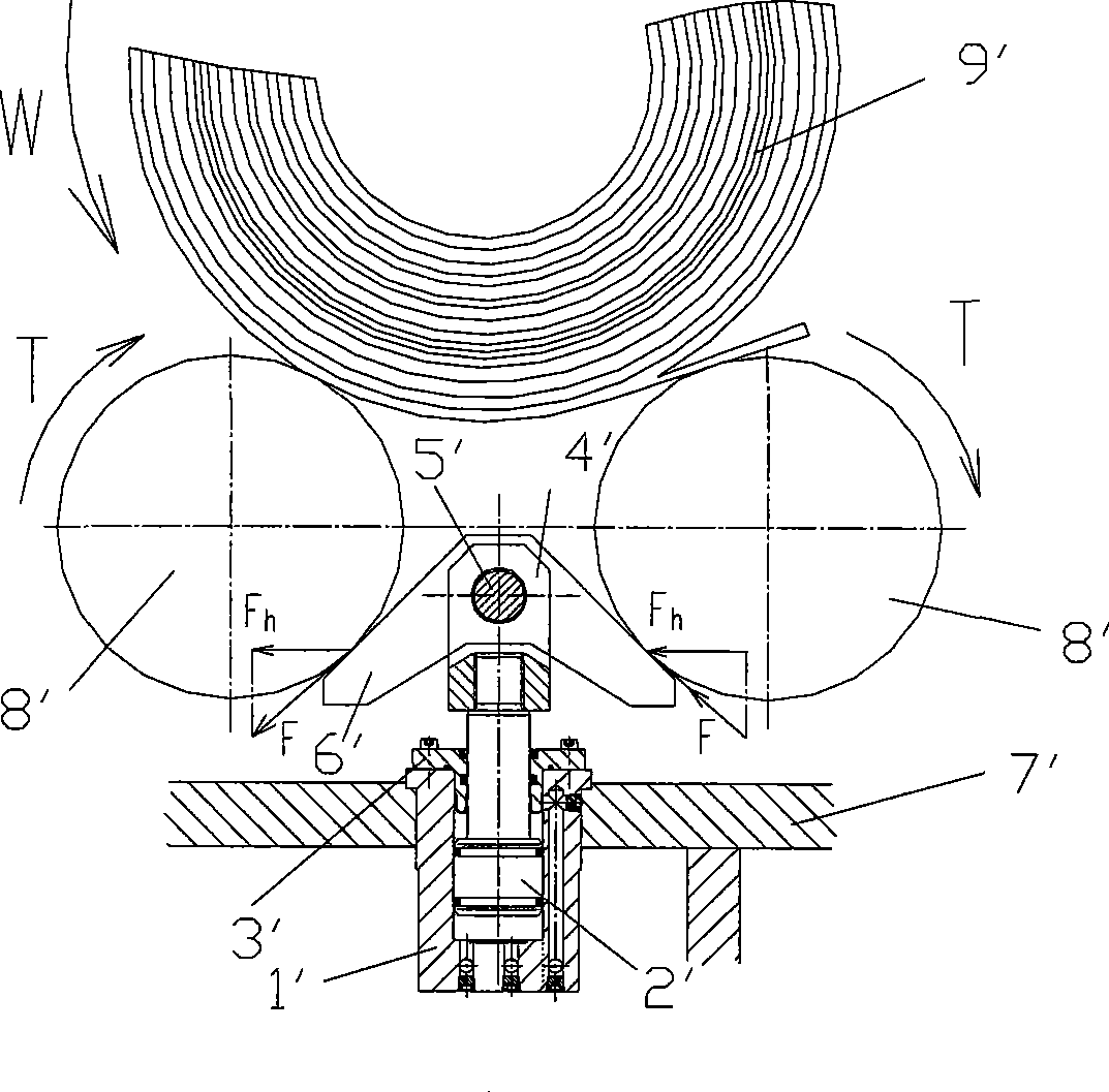 Brake device for support roller of coil stripping car