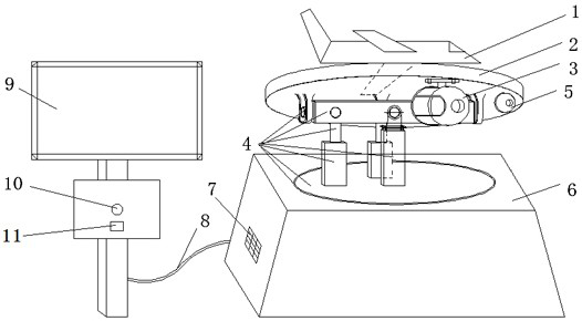 Science popularization device for demonstrating image stabilization technology