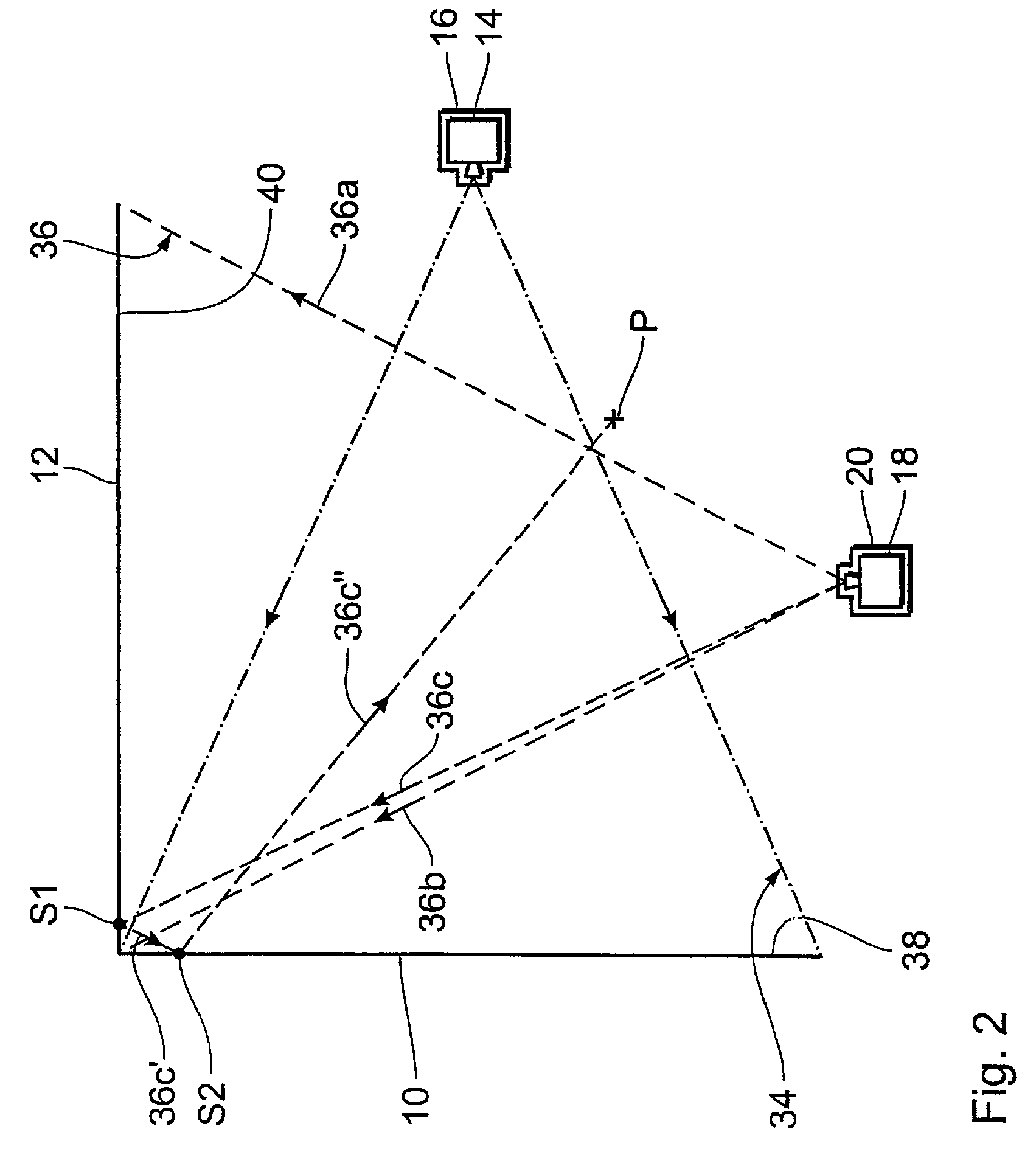 Arrangement and method for spatial visualization